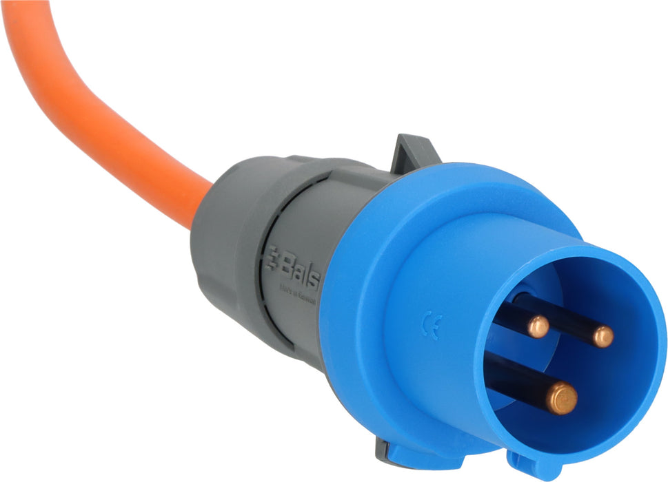 CEE-Adapter 1,5m St->SchukoKupplung, orange