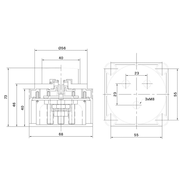 Batteriewahlschalter 12V 175A M8