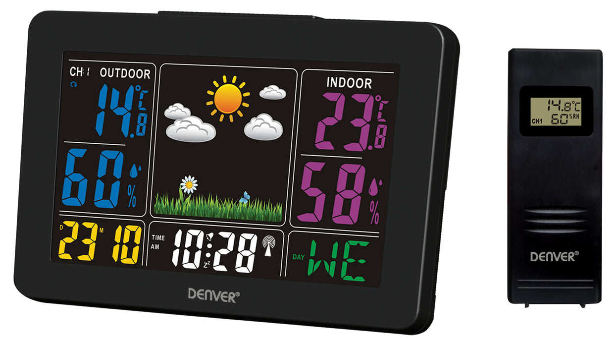 Wetterstation Denver WS-540Black Funkuhr